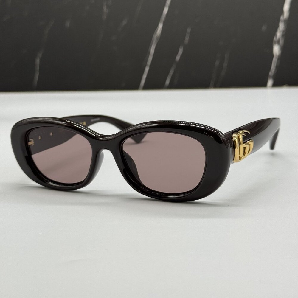NEW GUCCI SUNGLASSES BROWN WOMEN EYEWEAR GUCCI GG1829SK 004 - Picture 2 of 11